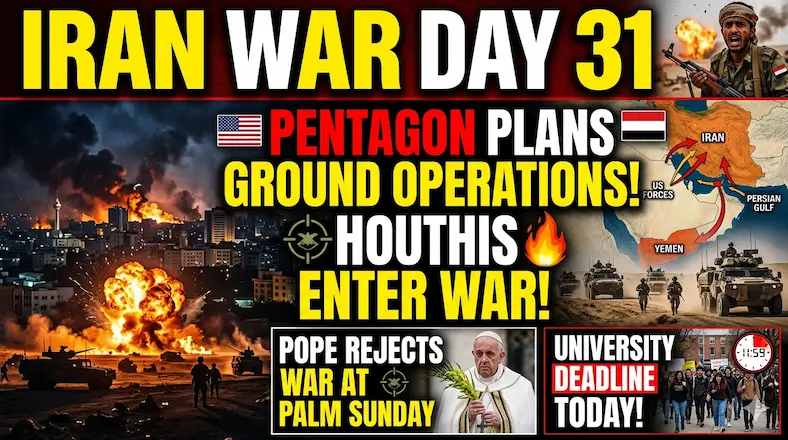 "Pentagon Ground Operations Iran War Day 31"