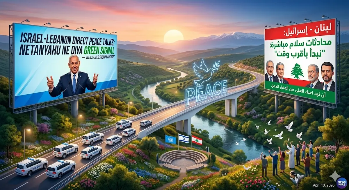 Israel-Lebanon Direct Peace Talks : Netanyahu Ne Diya Green Signal — "Jald Se Jald Shuru Karenge"