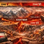 J&K’s High-Risk Zone -Kishtwar : From Zone V to Zone VI .Earthquake  Fault (KF) aur Kishtwar Window(KW)